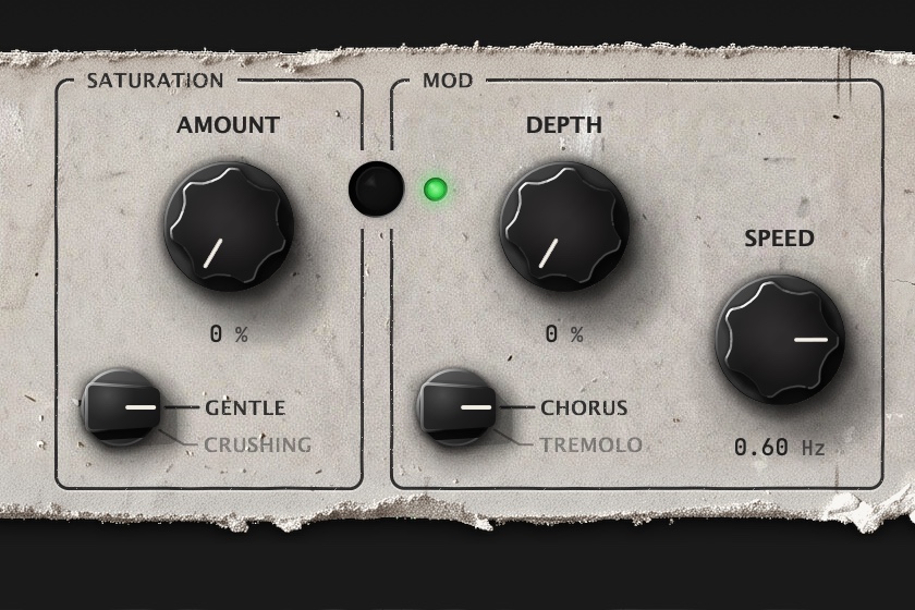 The saturation and modulation sections